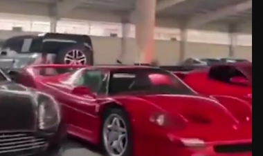 Bəşər Əsədin lüks avtomobillərlə dolu QARAJI - VİDEO