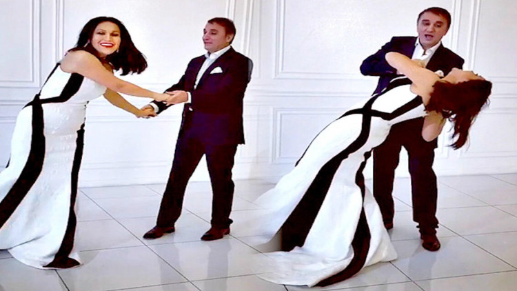 Rəqsanənin əri ilə görüntüsü diqqət çəkdi - VİDEO