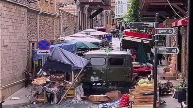 Bakının mərkəzində 