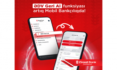 Ziraat Bank Azərbaycan müştəriləri üçün “ƏDV Geri Al” funksiyasını istifadəyə verdi