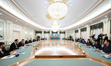 Astanada Azərbaycan-Qazaxıstan Ali Dövlətlərarası Şuranın ikinci iclası keçirilib - VİDEO - FOTO