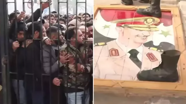 Əsəd rejiminin devrilməsindən sonra Suriyada tarixi an - FOTO