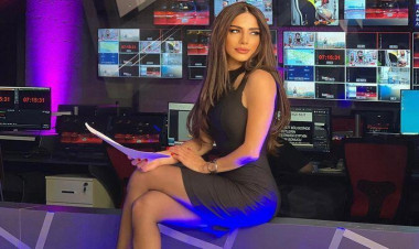 Aparıcının qorxu dolu anları: 