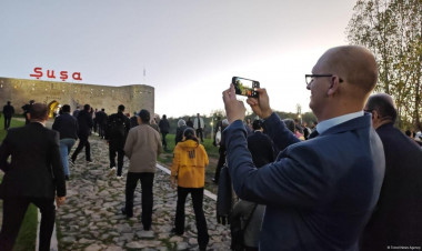 Üçüncü Azərbaycan Milli Şəhərsalma Forumunun iştirakçıları Şuşada olublar - FOTO