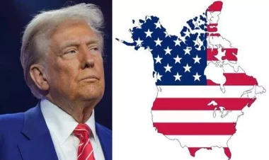 Tramp Kanadanın ABŞ-yə birləşdiyi yeni xəritəni paylaşdı