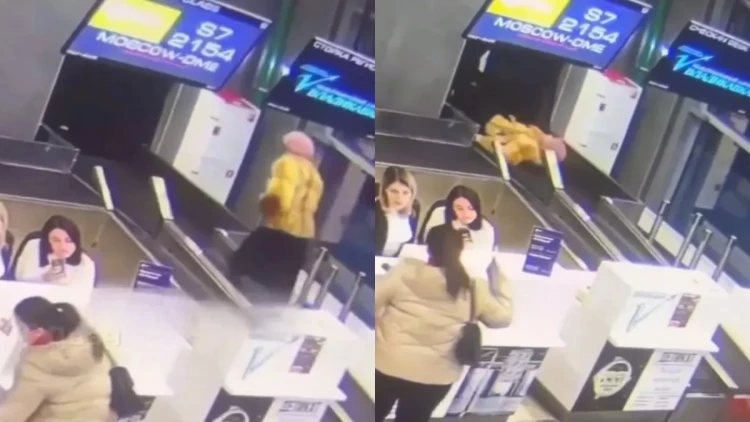 Sərnişin özünü çamadanla səhv saldı