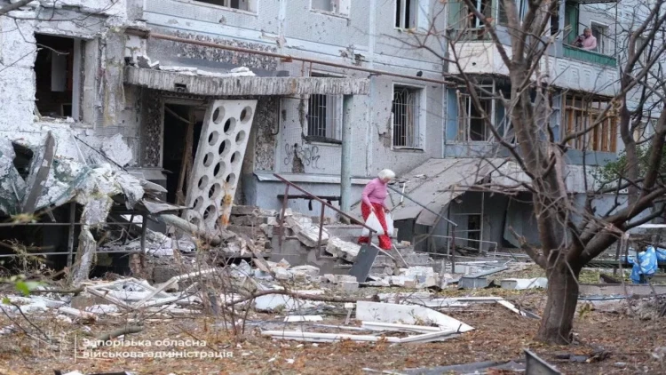 Zaporojye şəhərinə hava hücumu: 1 ölü, çoxsaylı yaralılar