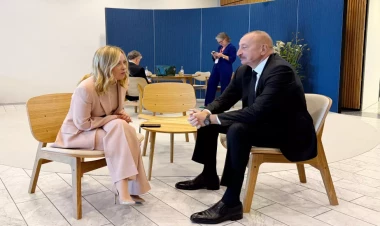 İlham Əliyevin Kopenhagendə Ciorcia Meloni ilə görüşü olub - VİDEO - FOTO