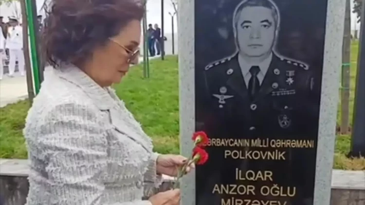 Hülya Koçyiğit də Memorial Məzarlığını ziyarət etdi - FOTO