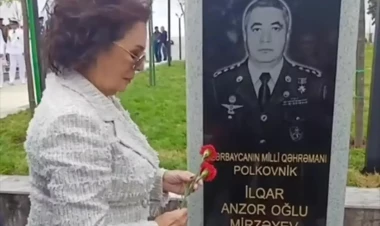 Hülya Koçyiğit də Memorial Məzarlığını ziyarət etdi - FOTO