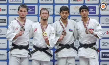 Açıq Avropa Turniri: Azərbaycanın 4 cüdoçusu medal qazandı - FOTO