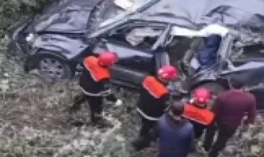 Toydan qayıdanlar ağır qəzaya düşdü - Altı yaralı var - YENİLƏNİB - VİDEO - FOTO