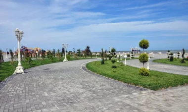 Uşağına zəncir bağlayıb parkda gəzdirdi - VİDEO