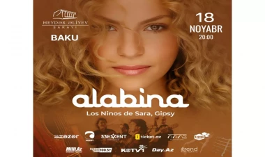 Alabina Heydər Əliyev Sarayında möhtəşəm konsert proqramı ilə çıxış edəcək