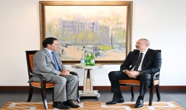 İlham Əliyev Nyu-Yorkda Maykl Aruqeti ilə görüşüb - VİDEO - FOTO