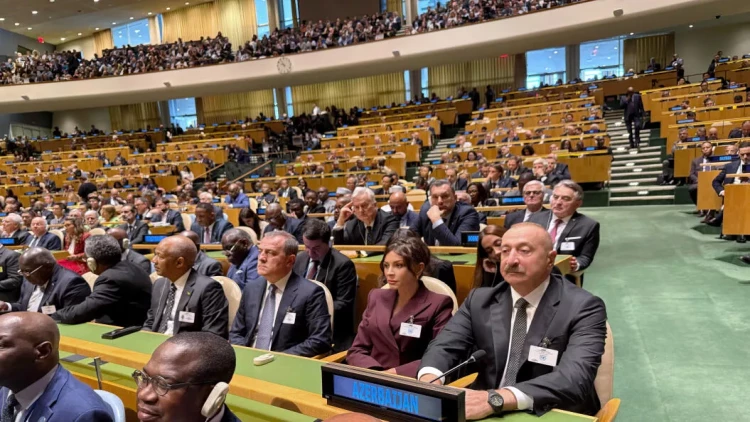 Prezident və birinci xanım BMT Baş Assambleyasının 80-ci sessiyası çərçivəsində keçirilən yüksəksəviyyəli müzakirələrdə iştirak ediblər - VİDEO - FOTO