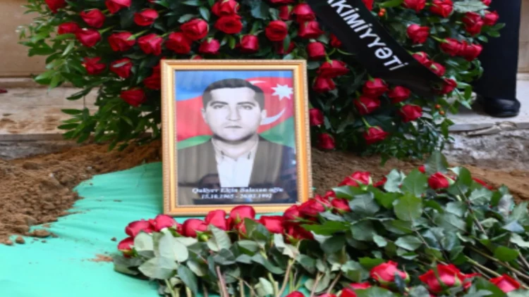 İtkin şəhidi Elçin Quliyev dəfn olunub - FOTO