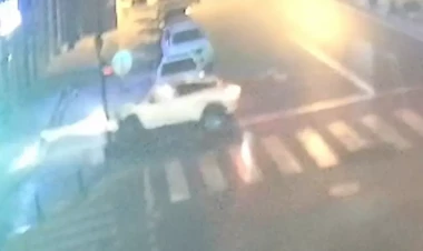 Bakının mərkəzində sərxoş sürücü qəza törətdi - ANBAAN VİDEO