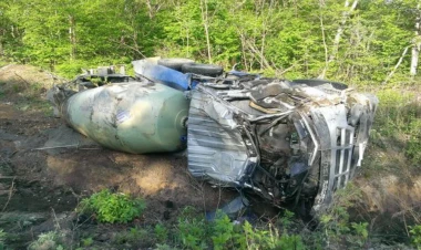 Ağdərədə betonqarışdıran maşın aşdı, sürücü öldü