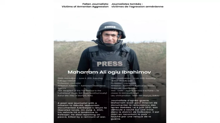 Parisdə şəhid jurnalistlərin xatirəsinə təşkil edilən sərgi böyük əhəmiyyət daşıyırdı – şəhid Məhərrəm İbrahimovun qardaşı - FOTO