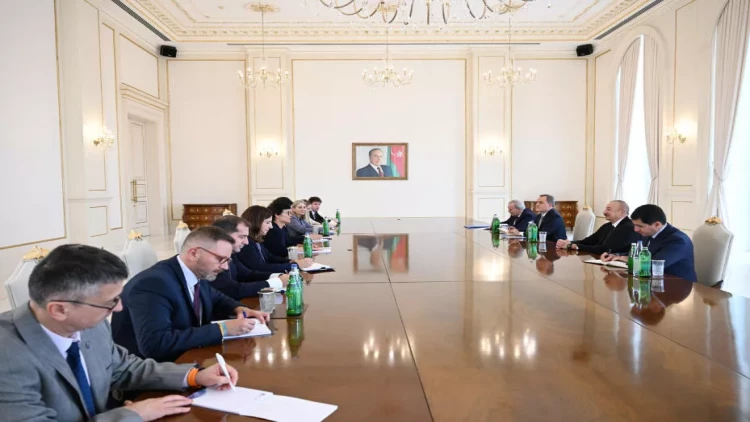 Prezident Avropa İttifaqının Genişlənmə üzrə komissarını qəbul edib - VİDEO - FOTO