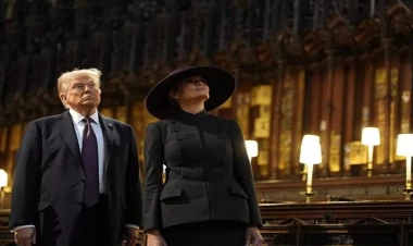 Trampın Londona çatan kimi xanımına dediyi söz bu oldu - Ekspertlər dodaq hərəkətlərindən oxudular