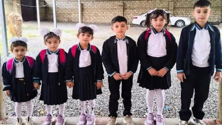 Bir evdən 6 uşaq məktəbə getdi