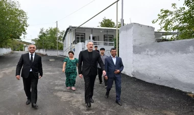 Prezident Xocalı rayonunun Badara kəndində olub - VİDEO - FOTO