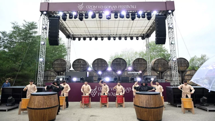 Şamaxıda növbəti Üzüm və Şərab Festivalının açılışı olub - FOTO