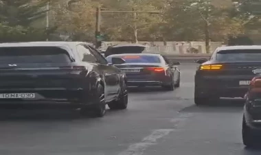 Musanın toyunda “avtomobil karvanı” - Heç yerdə olmayan VİDEO