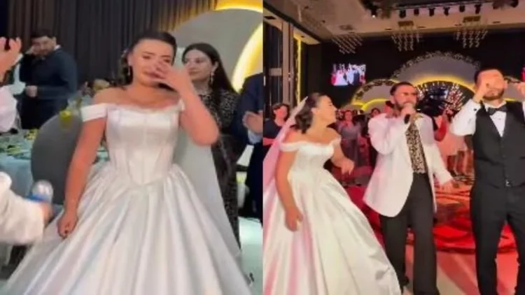 Azərbaycanlı futbolçunun toyu oldu, gəlin məclisdə ağladı - Video