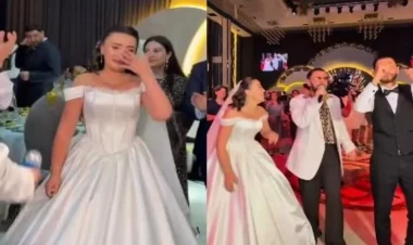 Azərbaycanlı futbolçunun toyu oldu, gəlin məclisdə ağladı - Video