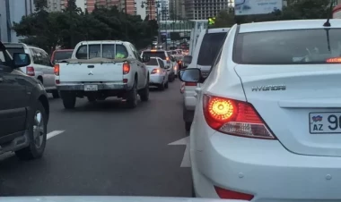 Sumqayıt-Bakı yolunda hərəkət 