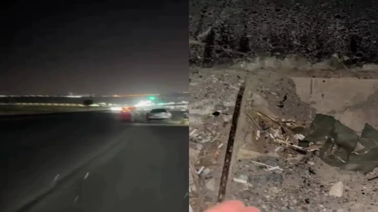 Bu çuxurlara görə sürücülər yolda qalır - VİDEO