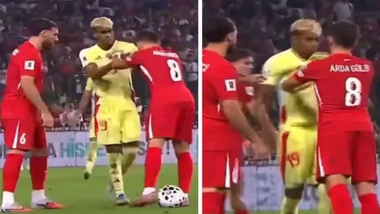 Türkiyə - İspaniya matçında qalmaqal - Arda ilə Yamal üz-üzə