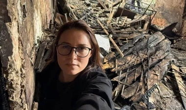 Ukrayna Baş naziri Rusiyanın hücumundan sonra Nazirlər Kabineti binasının içərisini göstərib - VİDEO - FOTO