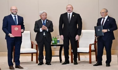 İlham Əliyev Tiencində Cin Liqun ilə görüşüb - VİDEO - FOTO