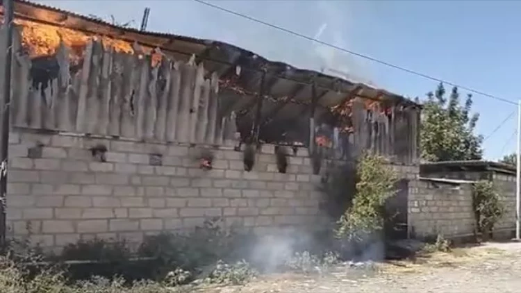 Ağcabədidə yanğın: heyvanlar tələf oldu, xəsarət alan var