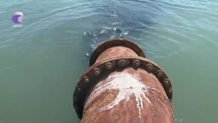 Bu çimərliyə kanalizasiya suları axıdılırmış - VİDEO