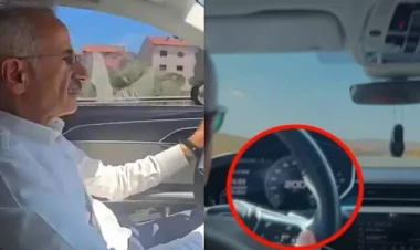 Türkiyədə nazir sürət həddini aşdı - Bu qədər cərimələndi - VİDEO