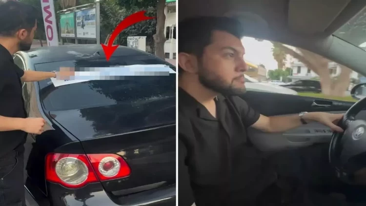 Boşanan kişinin avtomobilinə yazdığı sözlər gündəm oldu – sürücülərdən bunu istədi - FOTO