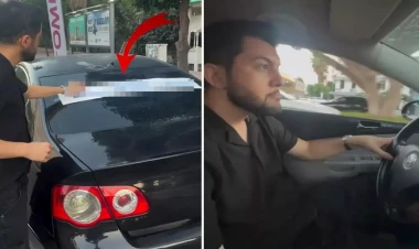 Boşanan kişinin avtomobilinə yazdığı sözlər gündəm oldu – sürücülərdən bunu istədi - FOTO