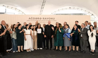 İlham Əliyev və Mehriban Əliyeva Ağdərədə Vəngli və Kolatağ kəndlərinin sakinləri ilə görüşüblər - VİDEO - FOTO