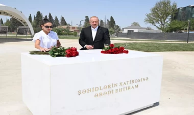 İlham Əliyev və Mehriban Əliyeva Gәncә Memorial Kompleksində görülən işlərlə tanış olublar - VİDEO - FOTO