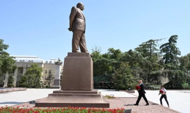 İlham Əliyev və Mehriban Əliyeva Gəncə şəhərində olublar - VİDEO - FOTO