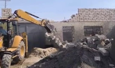 Daha bir qanunsuz tikili söküldü - FOTOlar