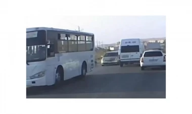 Qaradağda insanların həyatını heçə sayan sürücü saxlanıldı - VİDEO