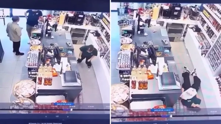 Marketdə kassir işləyən qızın yorğunluqdan ürəyi getdi - ANBAAN VİDEO