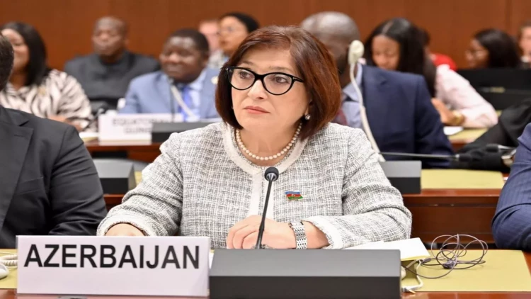 Sahibə Qafarova Parlament Sədrlərinin VI Dünya Konfransı çərçivəsində keçirilən panel müzakirəsində çıxış edib - FOTO