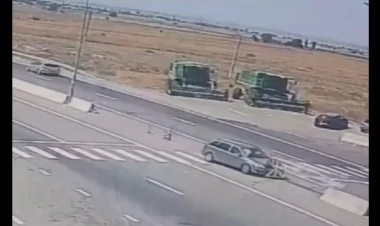 Sürücü sükan arxasında yuxuladı: qəza baş verdi - VİDEO